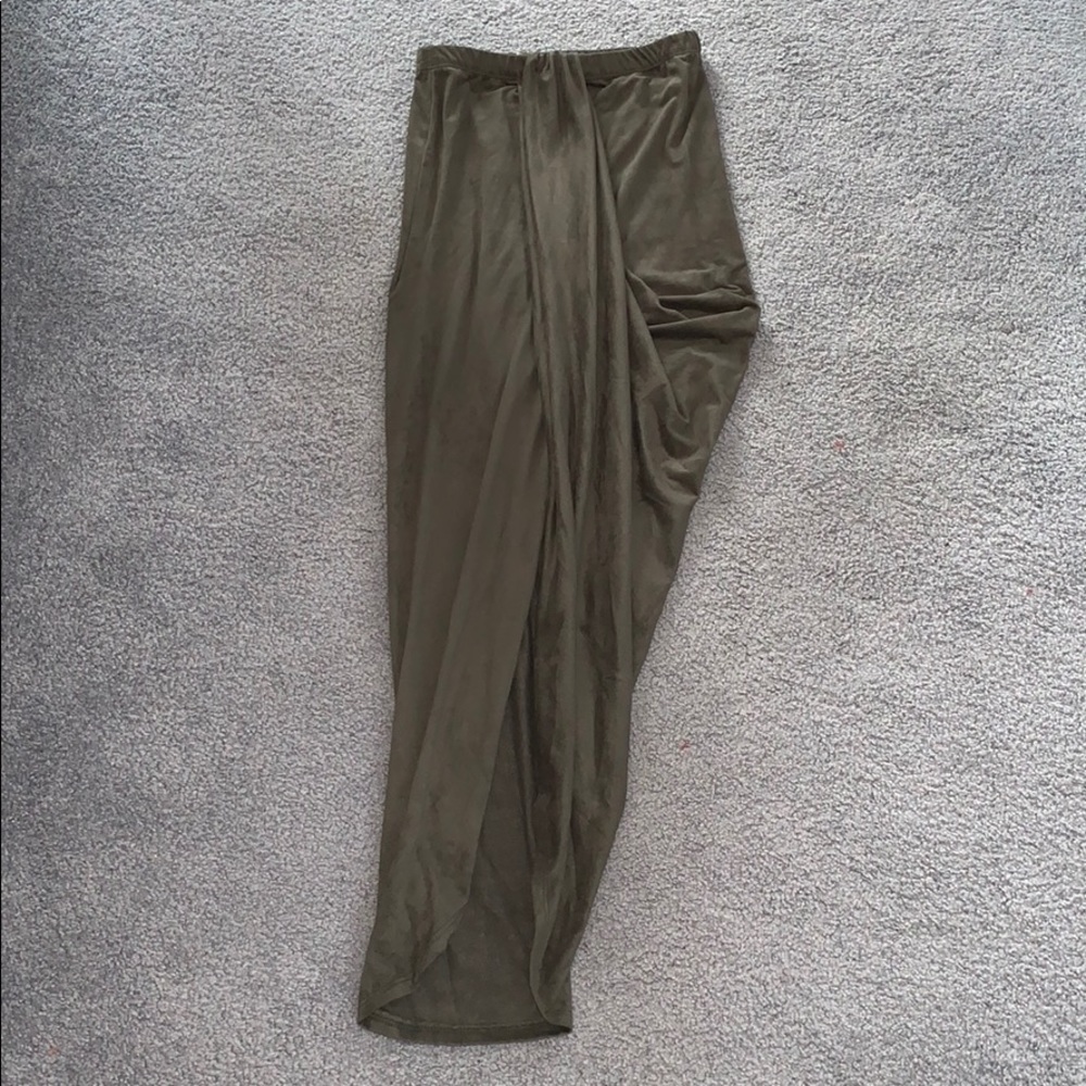 long skirt with a twist in the front